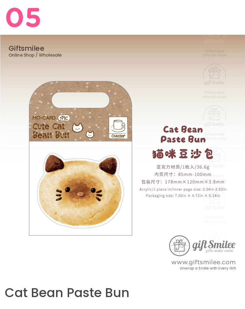 Cute Animal Bread-Themed Drink Coasters Coasters | KS-MX-053