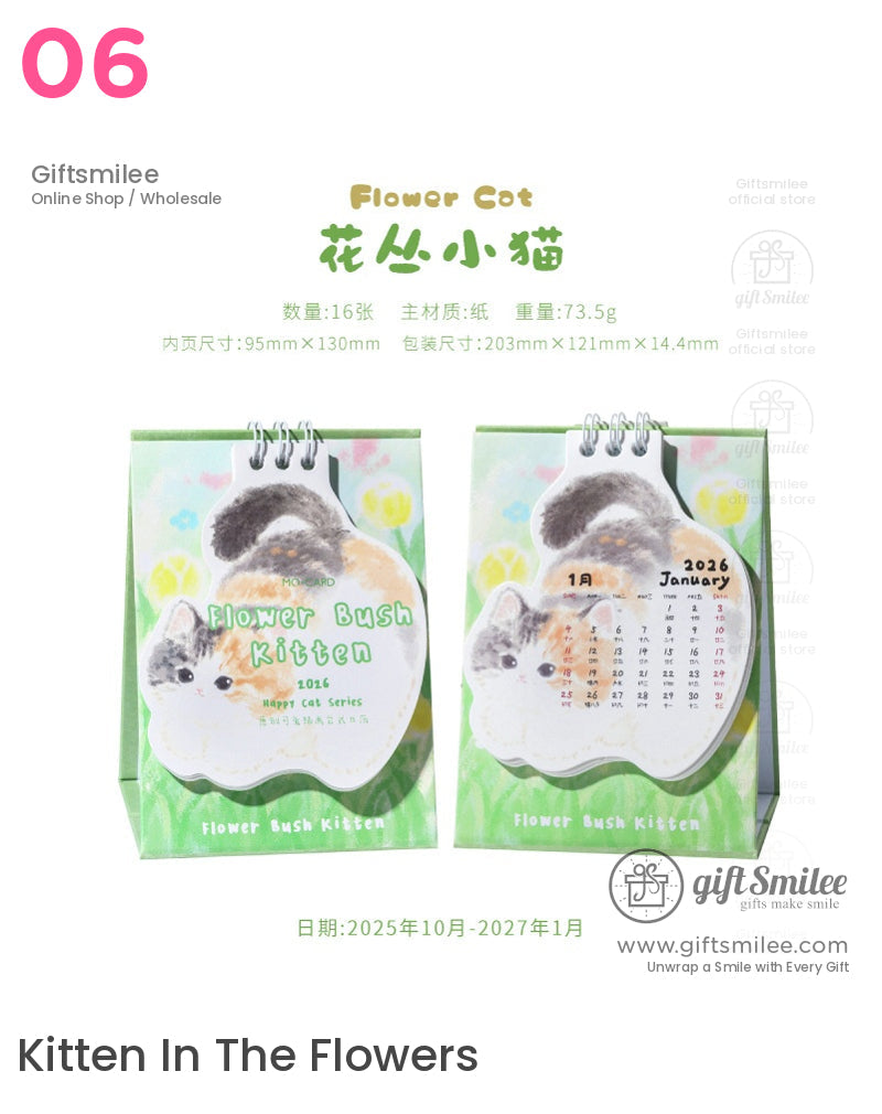Happy Cat Desk Calendar | KS-MX-063