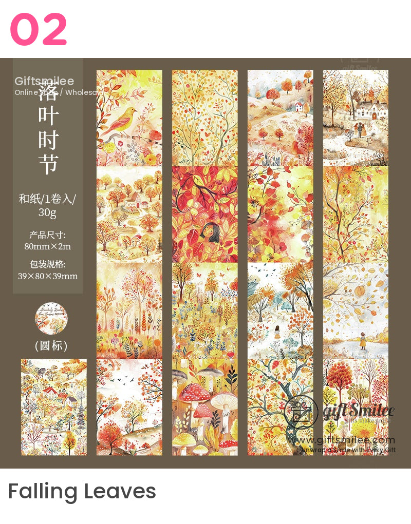 Four Seasons Painting Washi Tape | for journaling