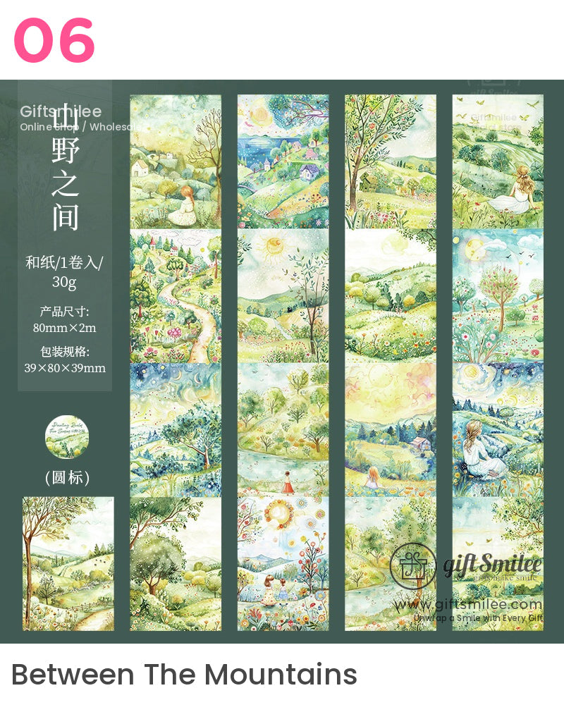 Four Seasons Painting Washi Tape | for journaling