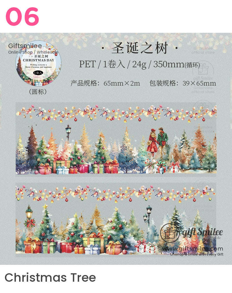 Holiday Christmas Cats Santa Gifts Winter Pet Tape | KS-RT-1629
