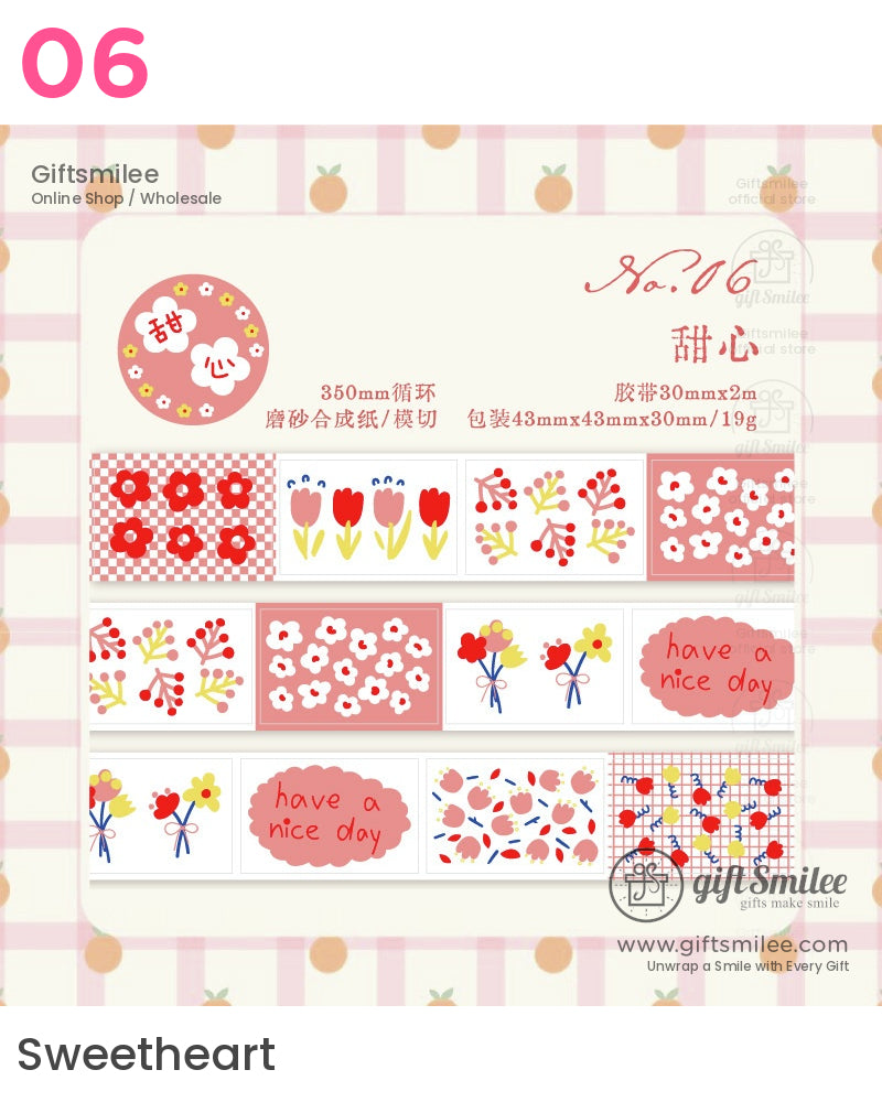 Floral Patterned Die-Cutting Tape | KS-RT-1631
