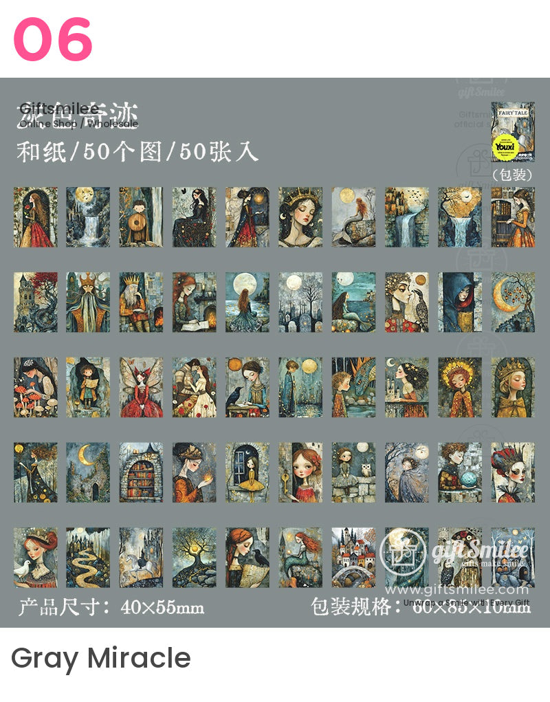 Fairy Tale Mini Fantasy Art Sticker Book | KS-SA-4020
