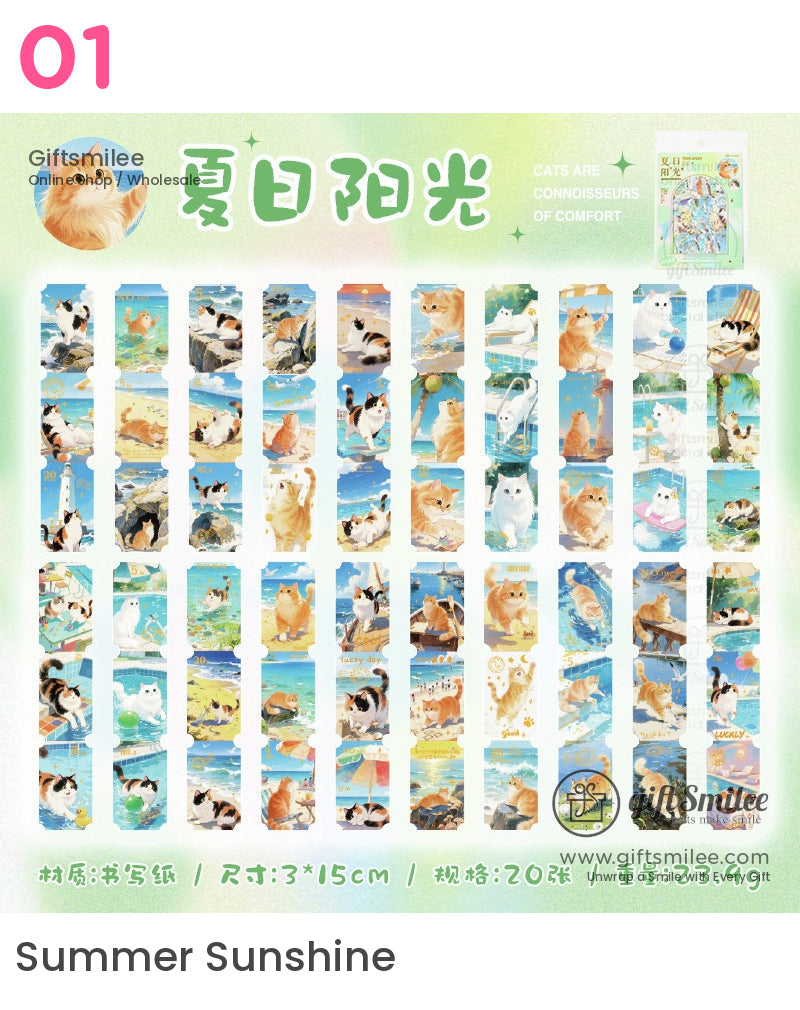 Cat Ticket Box Sticker Packs | KS-SA-4121
