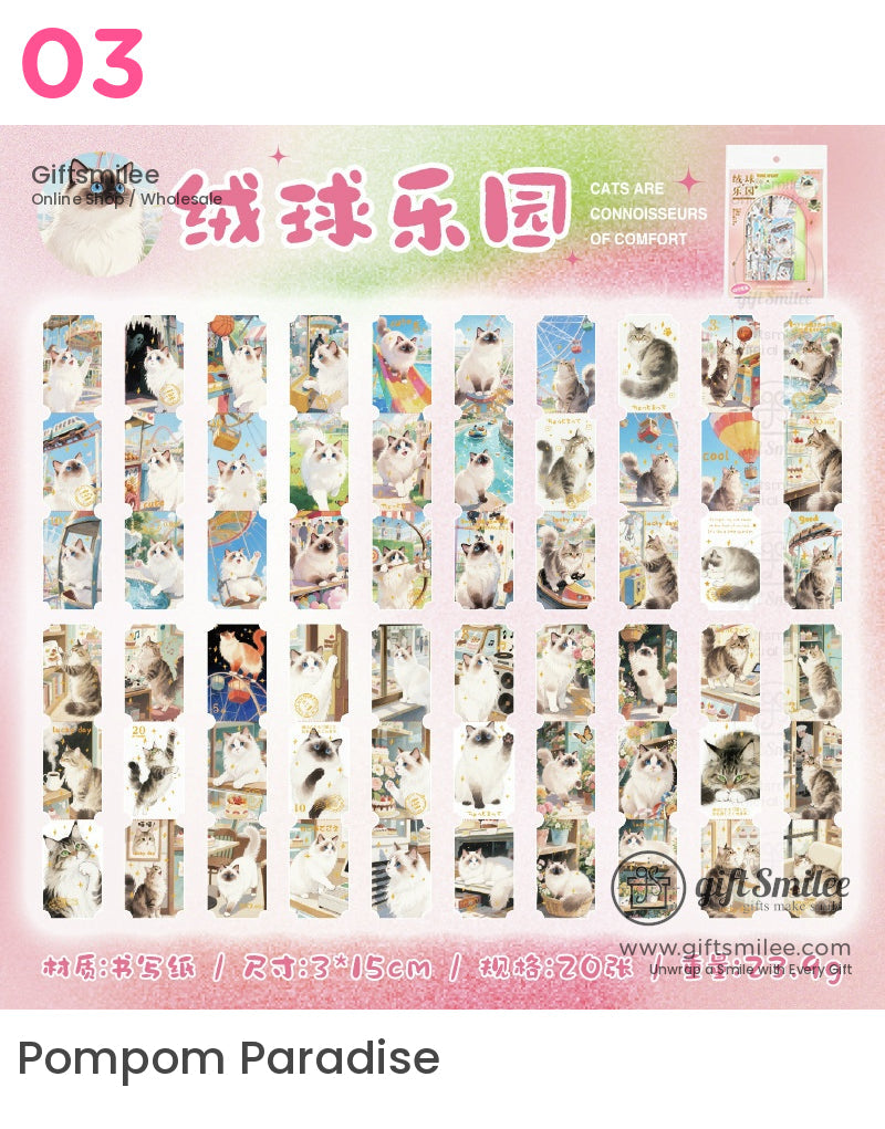 Cat Ticket Box Sticker Packs | KS-SA-4121