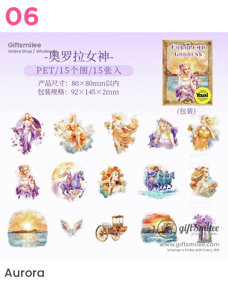 European Goddesses Sticker Packs | KS-SA-4138
