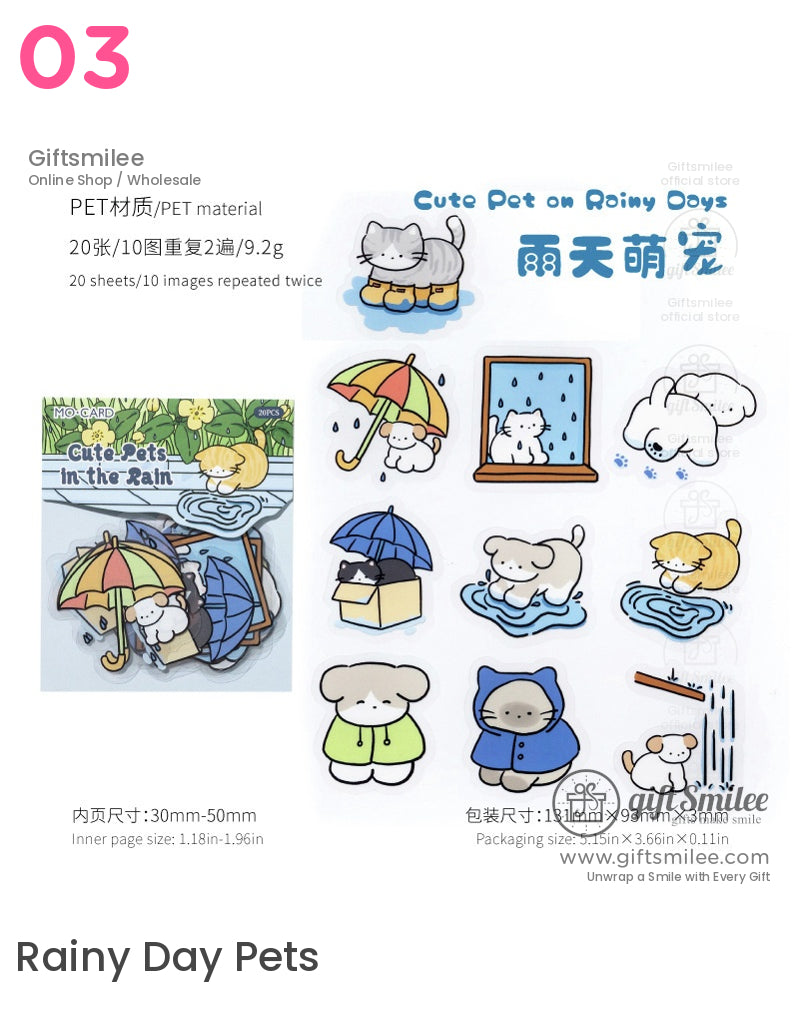 Cute Pet Life Handbook Sticker Packs | KS-SA-4224