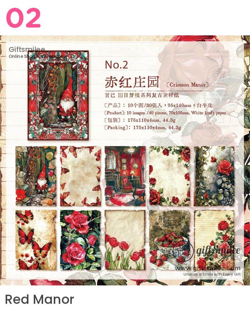 Old Dreams Collage Kit | girl birthday