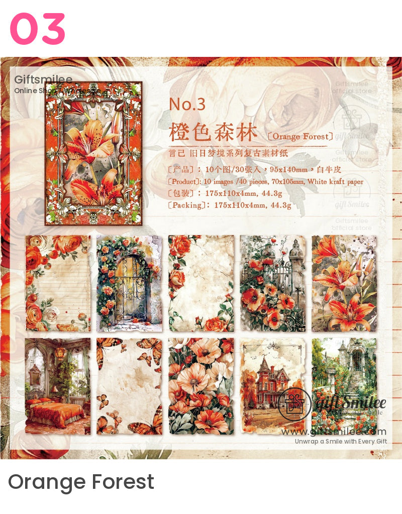 Old Dreams Collage Kit | girl birthday