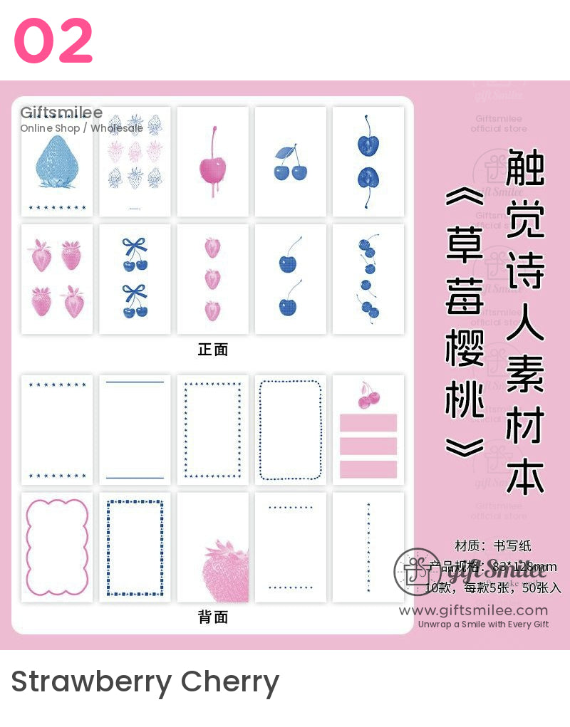 Vintage Aesthetic Stationery Set Material Book | card decorating