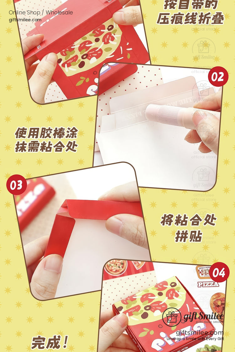 Food-themed scrapbook stickers and planner spread with sandwiches, pastries, and drinks  