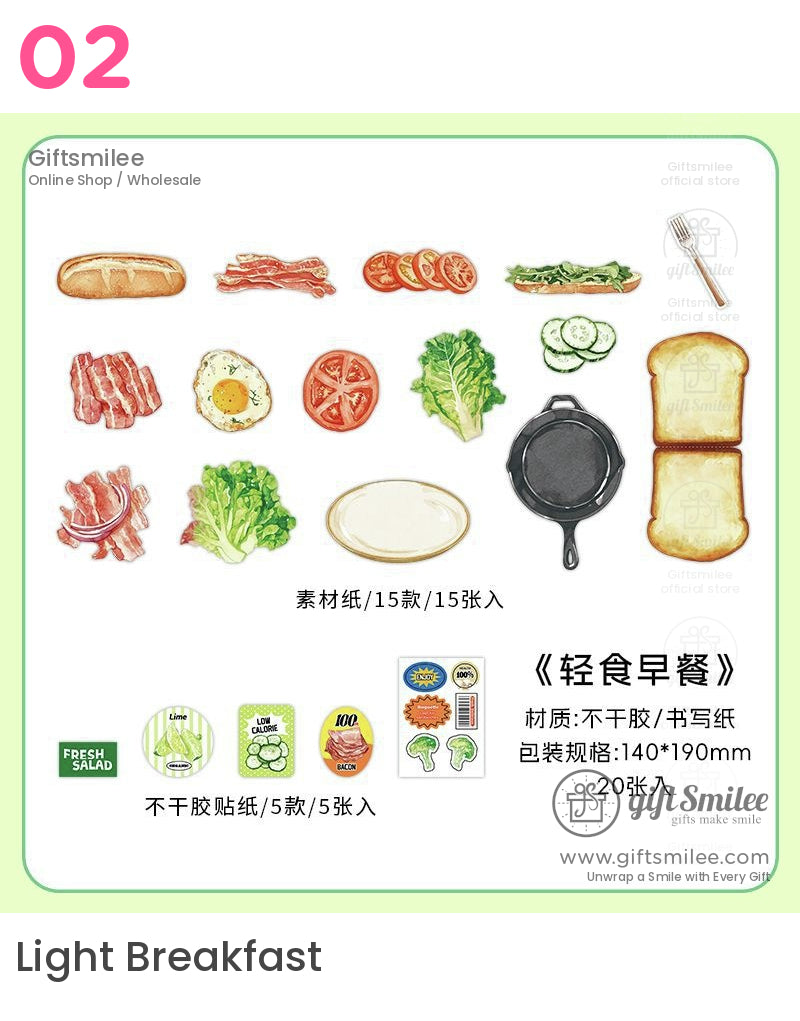 Grandma’s Bento sticker set – Japanese bento box and sushi food stickers by Giftsmilee