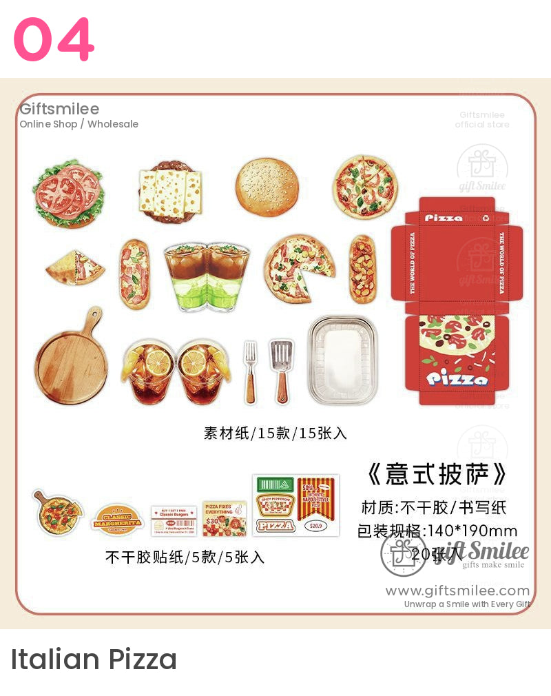 Grandma’s Bento food sticker set – Japanese bento box with sushi, tempura, noodles and labels by Giftsmilee