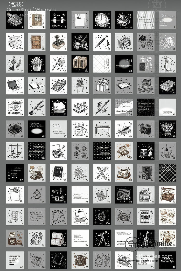 100-Sheet Retro Pastel Square Tear-Off Adhesive 50×50 Mm Sticky Note Pads | KS-CK-1233