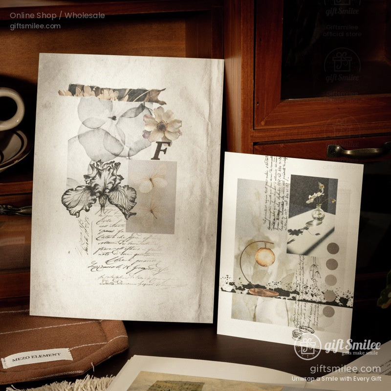 Vintage A5 Mixed-Texture Collage Prints Decorative Scrapbook Paper | KS-CK-1234