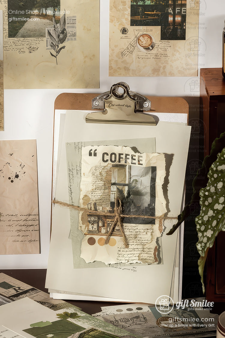 Vintage A5 Mixed-Texture Collage Prints Decorative Scrapbook Paper | KS-CK-1234