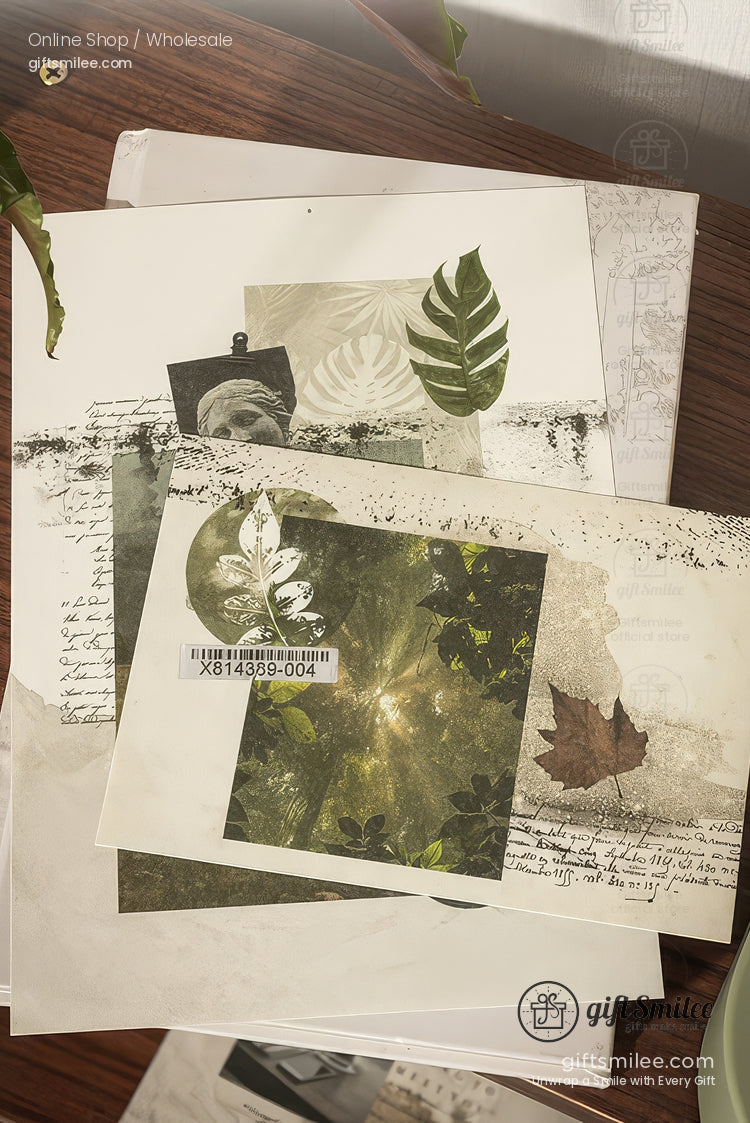 Vintage A5 Mixed-Texture Collage Prints Decorative Scrapbook Paper | KS-CK-1234