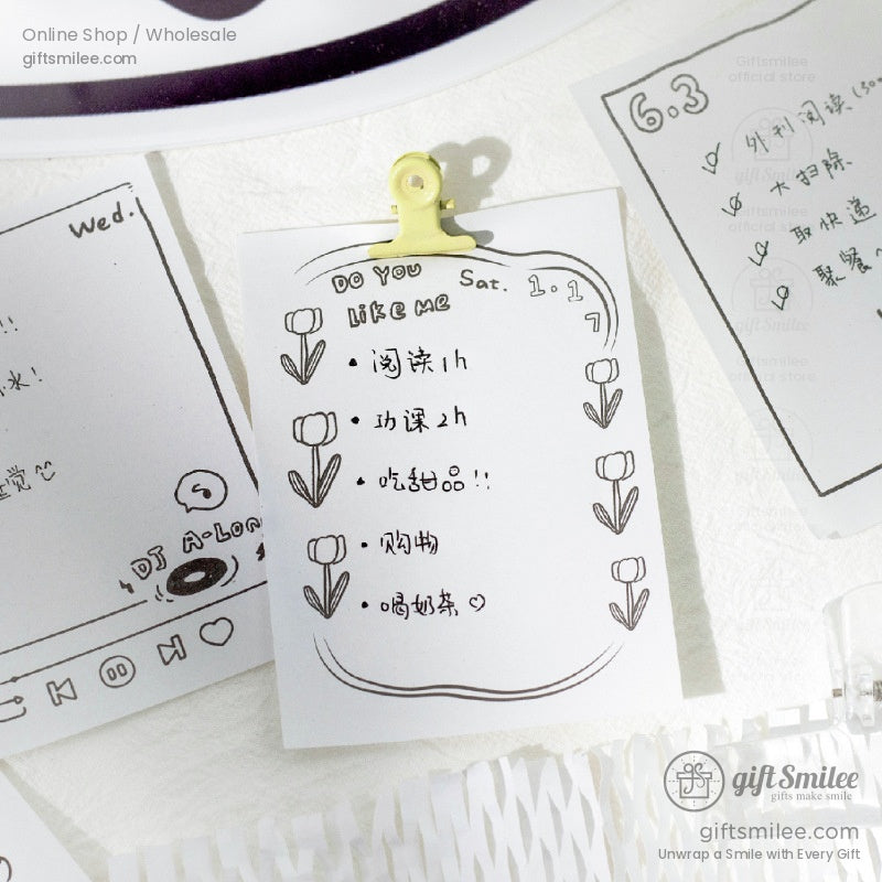 2026 Daily Tear‑Off Illustrated Thick Paper Stand‑Up Hardcover Daily Desk Calendar | KS-CK-1242