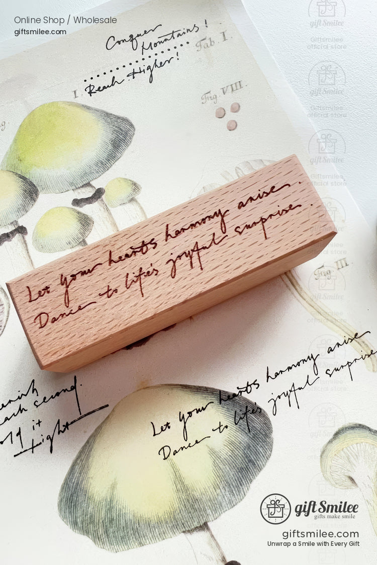 Handwritten English Rubber Stamp Set | KS-CK-1245