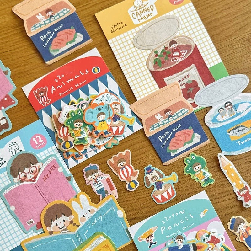 Canned Food For Reading Sticker And Memo Set | KS-CK-1246