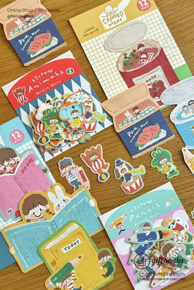 Canned Food For Reading Sticker And Memo Set | KS-CK-1246