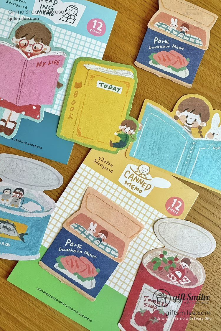 Canned Food For Reading Sticker And Memo Set | KS-CK-1246