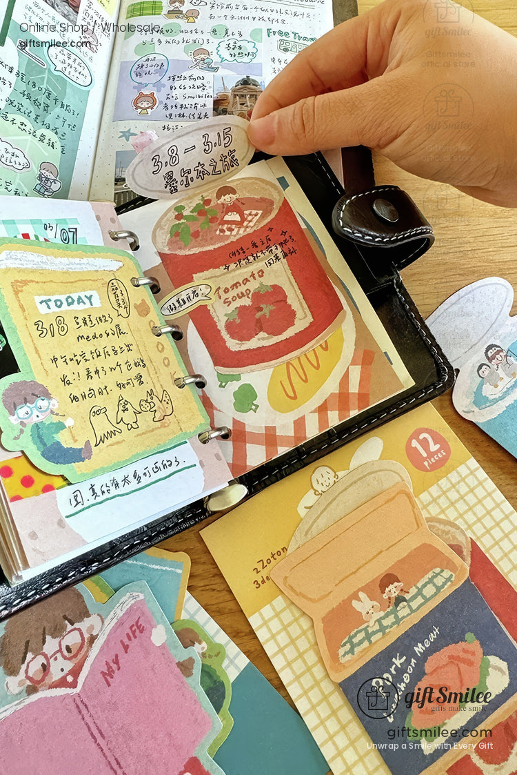 Canned Food For Reading Sticker And Memo Set | KS-CK-1246