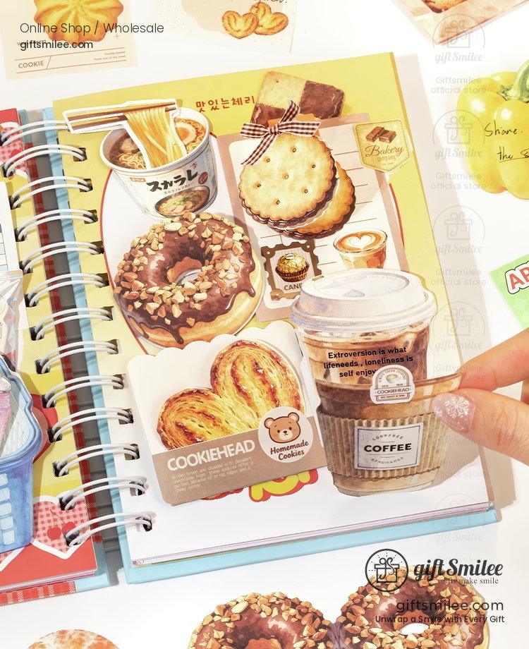 Food Illustration Sticker And Memo Set | KS-CK-1268