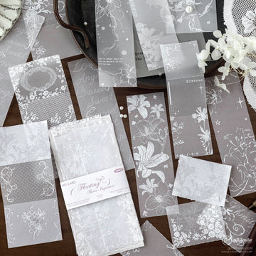 Translucent Vellum White Ink 20Pcs Background Papers | KS-CK-1288