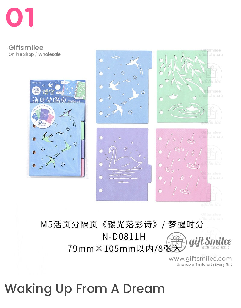 Stencil Set Planner Divider M5 Loose-Leaf Dividers | KS-MX-056