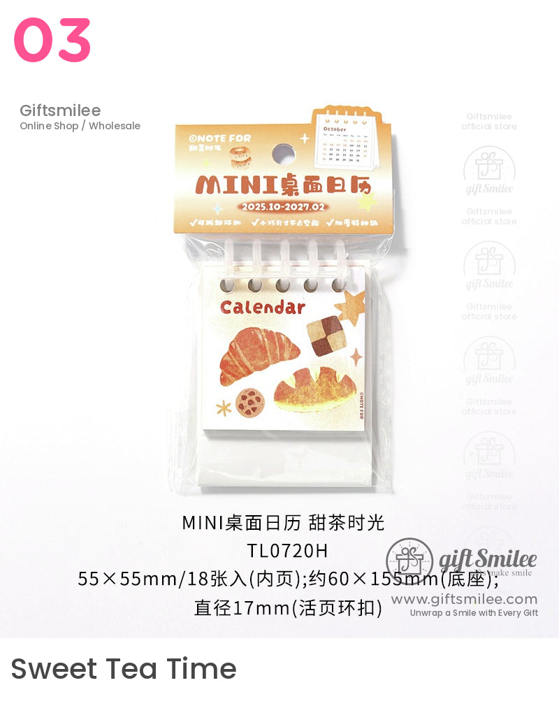 Mini Calendar Desserts Desktop Mini Calendar | KS-MX-057