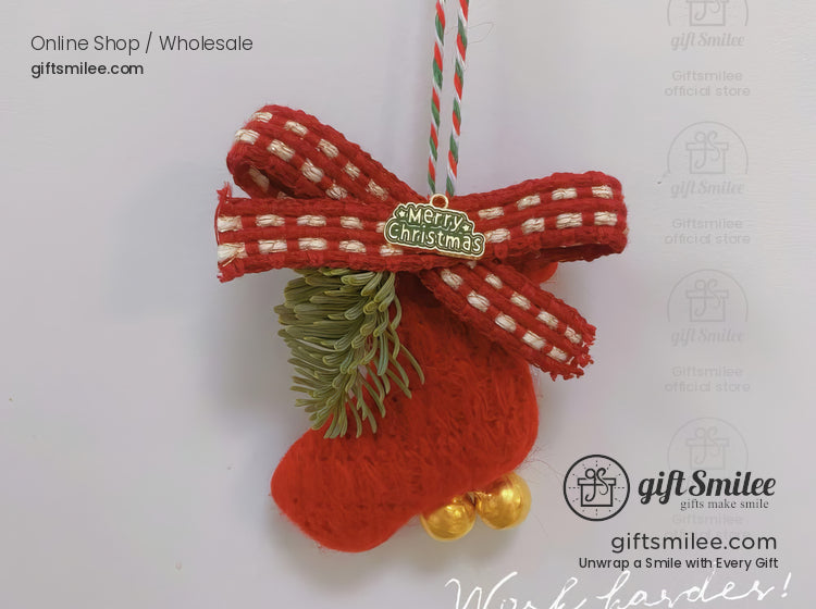 Red Christmas Tree Ornaments Car Rearview Mirror Christmas Decorations Christmas Hanging Ornament | KS-MX-080