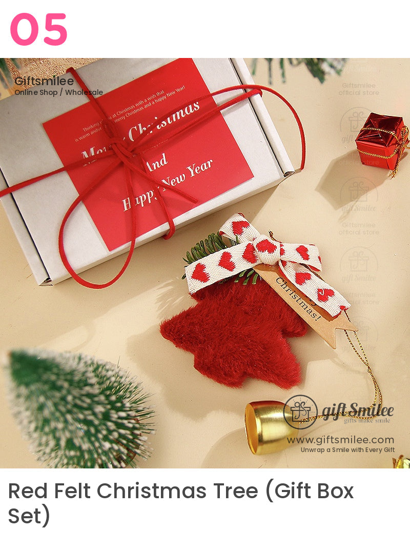 Red Christmas Tree Ornaments Car Rearview Mirror Christmas Decorations Christmas Hanging Ornament | KS-MX-080