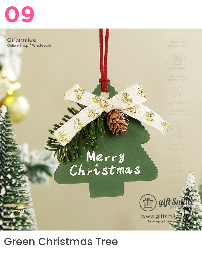 Red Christmas Tree Ornaments Car Rearview Mirror Christmas Decorations Christmas Hanging Ornament | KS-MX-080