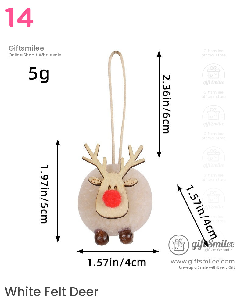 Red Christmas Tree Ornaments Car Rearview Mirror Christmas Decorations Christmas Hanging Ornament | KS-MX-080