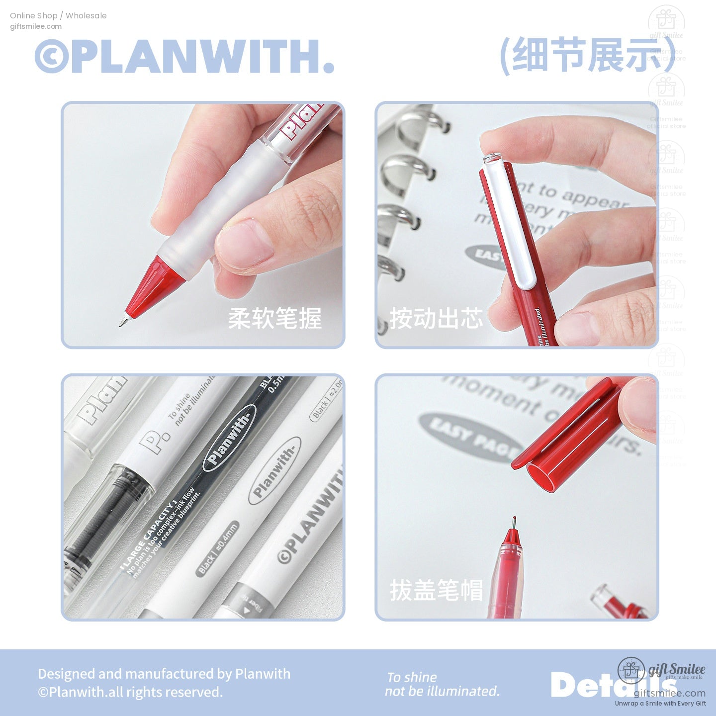 7-Tip Redblack Quick-Dry Ink Set Multi-Tip Writing Pen Set | KS-MX-082