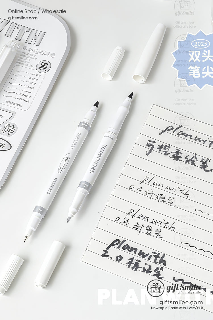 7-Tip Redblack Quick-Dry Ink Set Multi-Tip Writing Pen Set | KS-MX-082