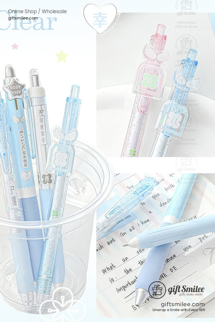 Dual-Scent Quick-Dry 0.5Mm Lavender Set Gel Ink Pen Set | KS-MX-083