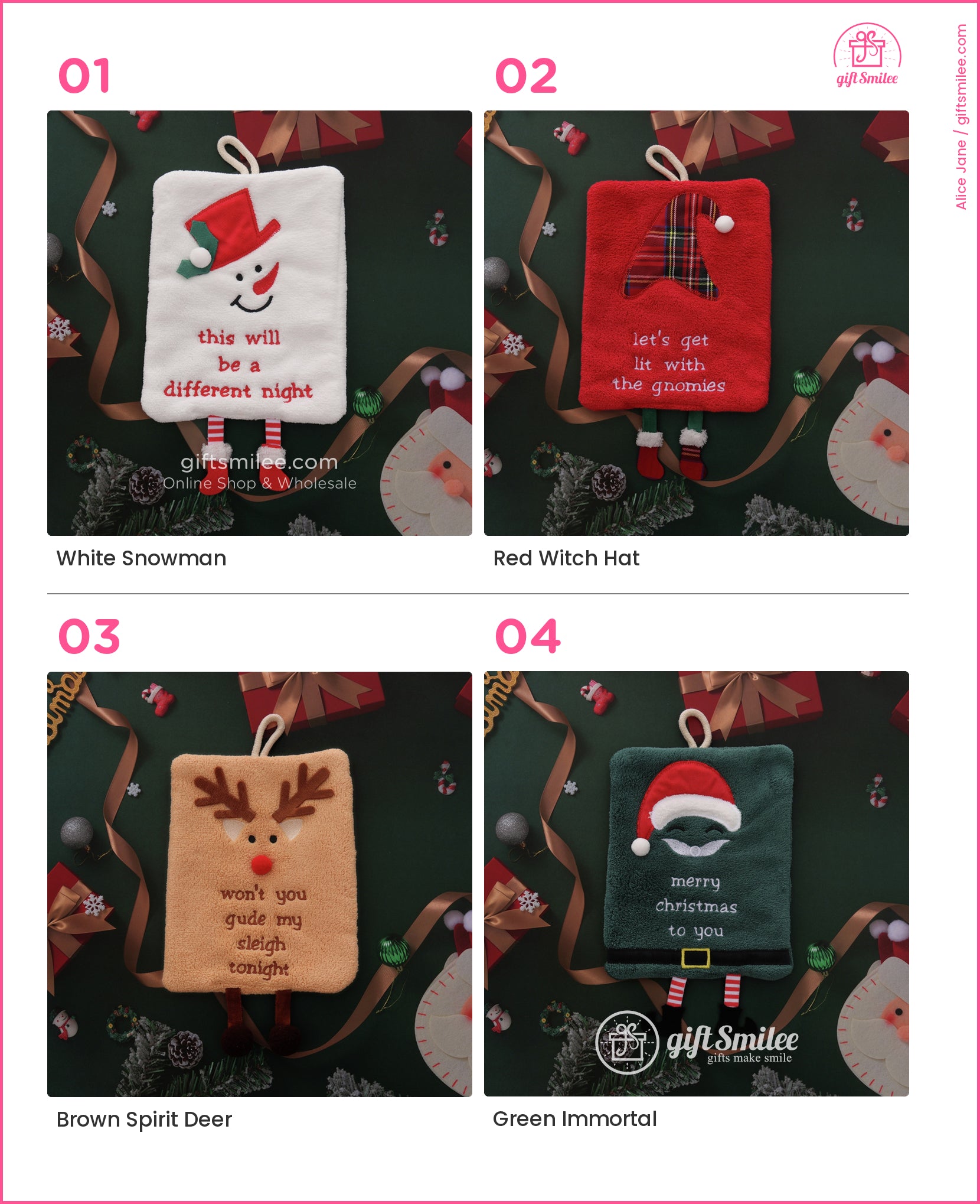 Christmas Hanging Hand Towel | KS-MX-087