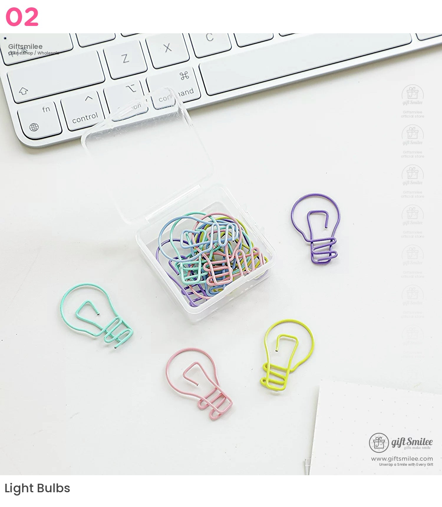 Pastel Coated Steel Assorted Shapes Shaped Paper Clips | KS-MX-094