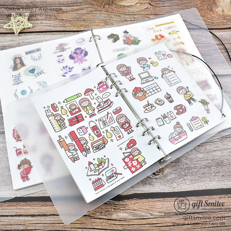 Double-Sided Thick Release Sheets A4, A5, A6 Pre-Punched Sticker Release Paper Sheets | KS-NB-430