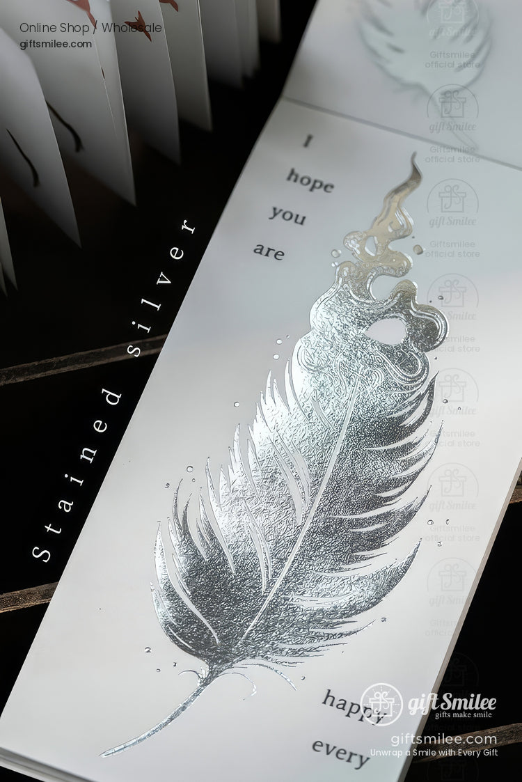 Metallic Foil Illustrated Tear-Off 6 Designs Sticky Notes Memo Pad | KS-NP-434