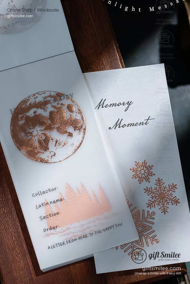 Metallic Foil Illustrated Tear-Off 6 Designs Sticky Notes Memo Pad | KS-NP-434