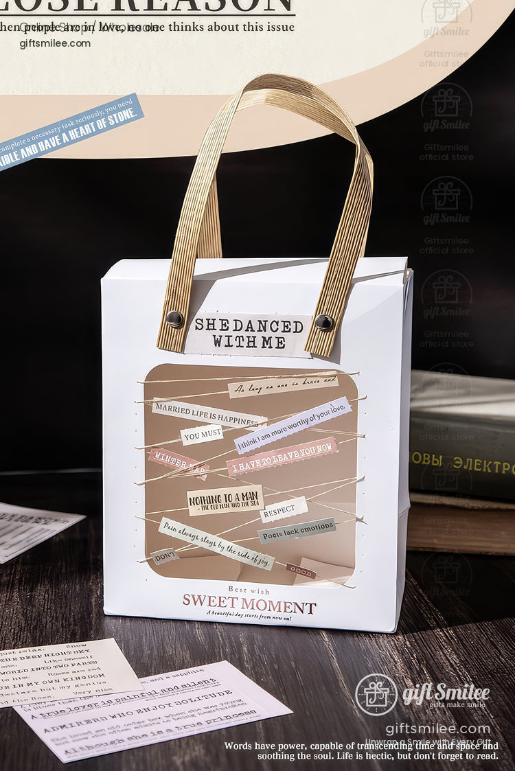 Vintage Book-Quote Tearable Paper 6-Color Mixed Perforated Strips Decorative Sticker Notes | KS-NP-435