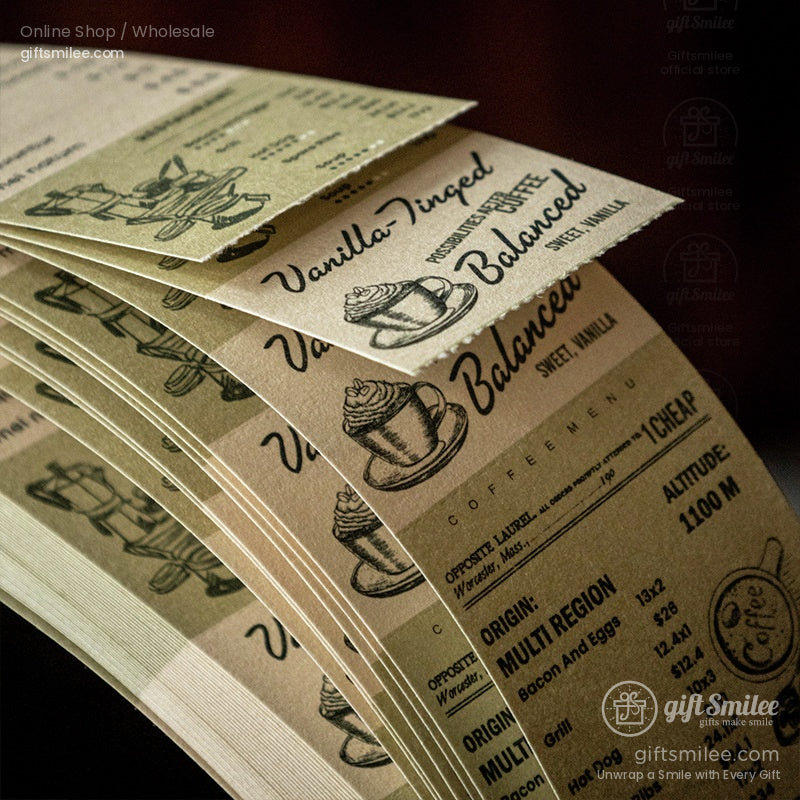 Vintage Kraft Tear-Off Ticket Design Sticky Notes | KS-NP-436