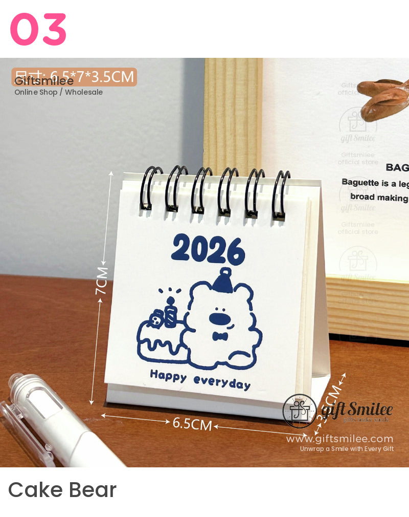Cute 2026 Desk Calendar | KS-PL-124