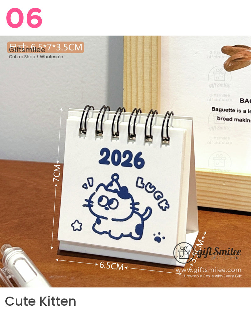 Cute 2026 Desk Calendar | KS-PL-124