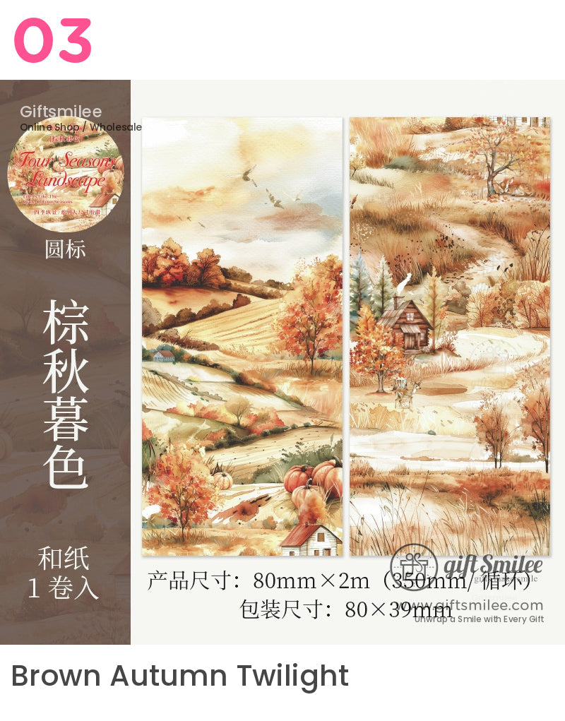 Four Seasons Landscape Roll Tapes | watercraft