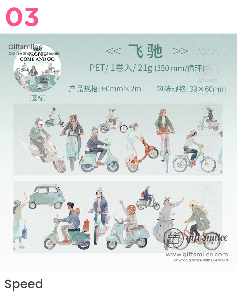 Street Life Transparent Tape Pet Tape | KS-RT-1665
