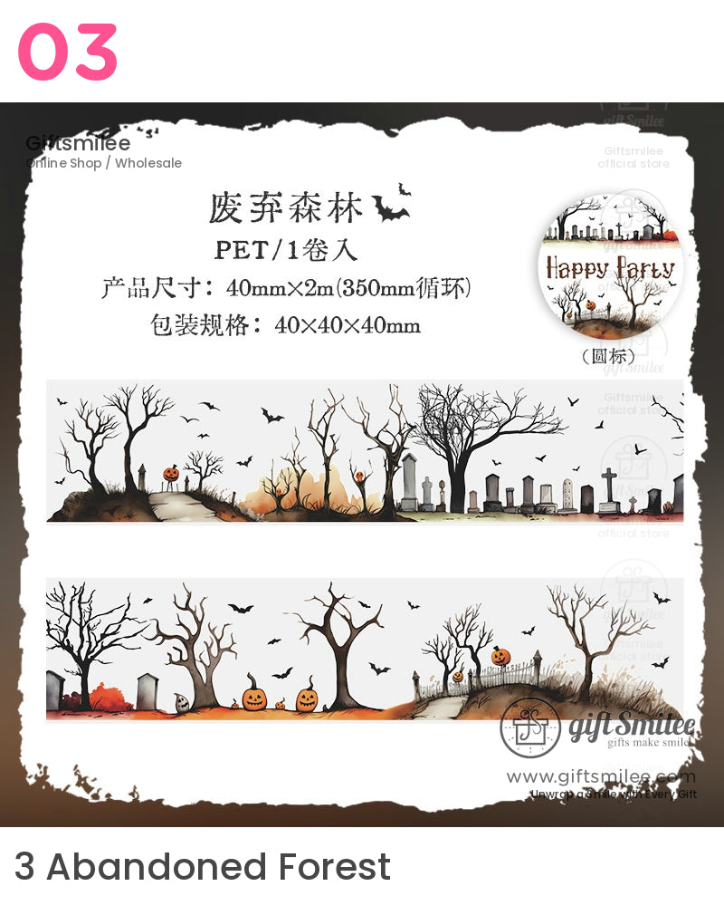 Gothic Party Vintage Background Gothic Decorative Pet Tape | KS-RT-1679